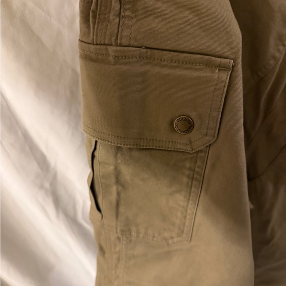 Duluth Trading Co Womens Brown Cargo Overalls durable work wear - Picture 6 of 9